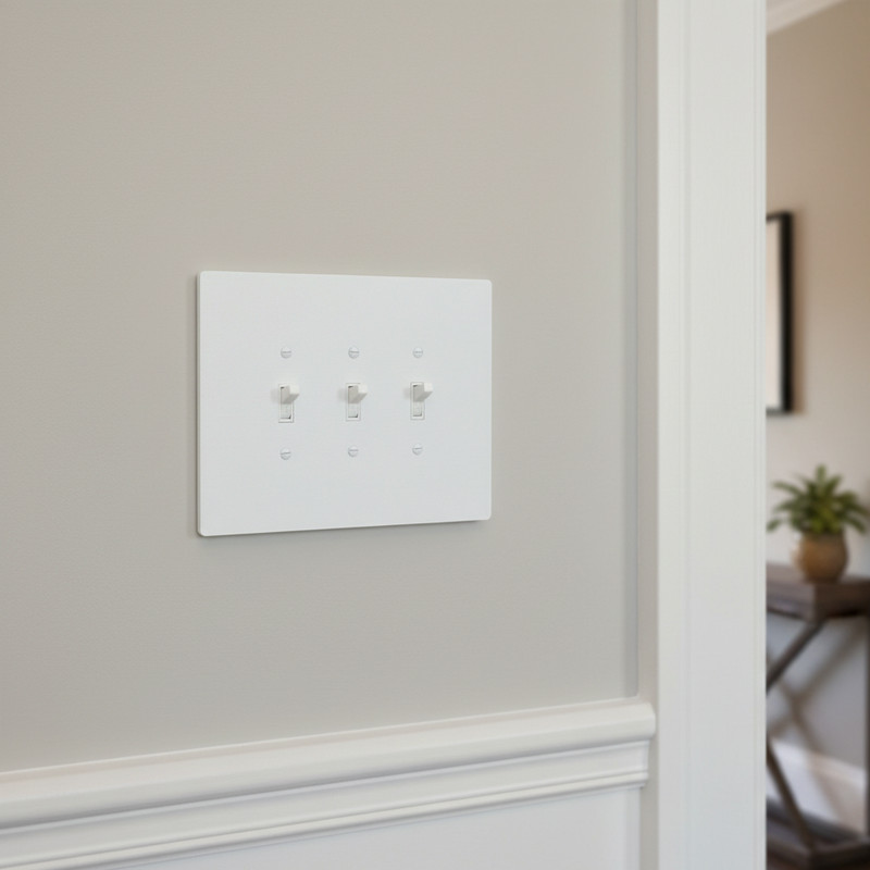6"x8" Oversize Toggle Light Switch Cover, Large Wall Plate, 3-Gang, White gallery