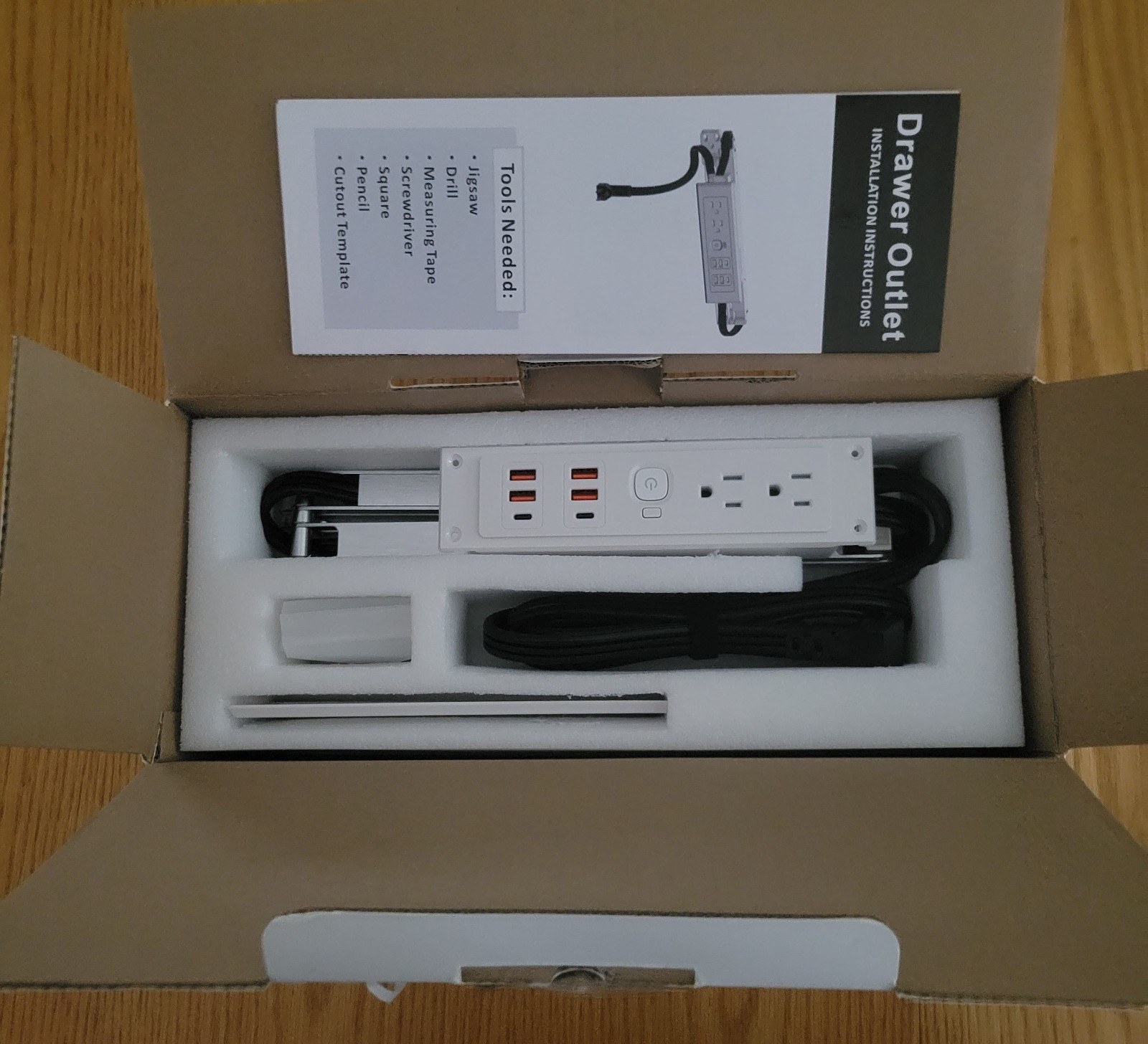 Drawer Outlet Kit PD30W USB-C Fast Charging Station Power Cabinet Plug station gallery