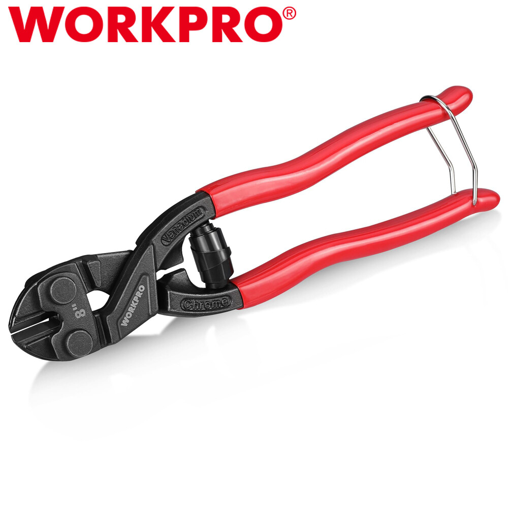 WORKPRO 8" Mini Bolt Cutter Compact Bolt Cutters for Cutting Wire Cables Chains gallery