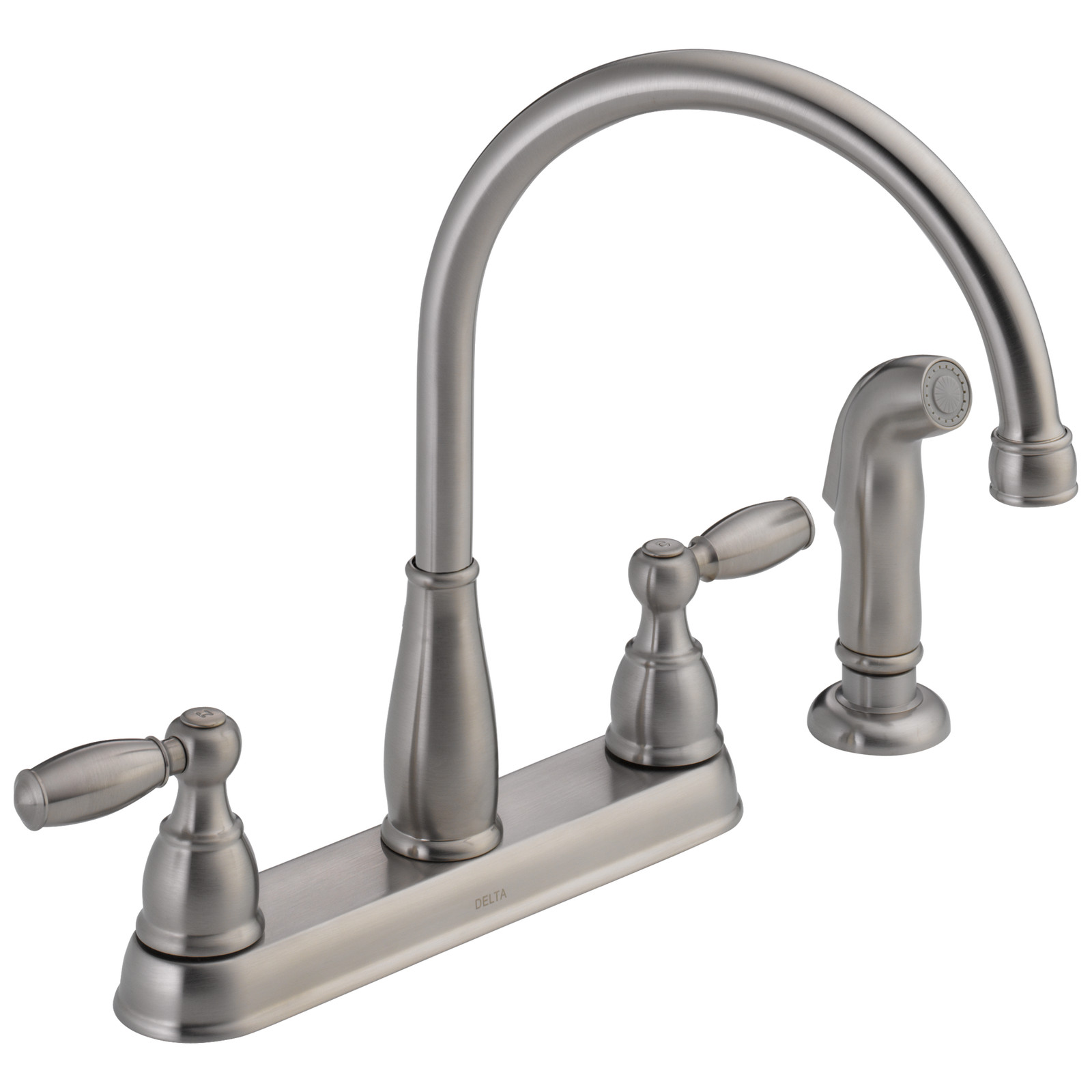 Delta Foundations Kitchen Faucet with Spray in Stainless-Certified Refurbished gallery