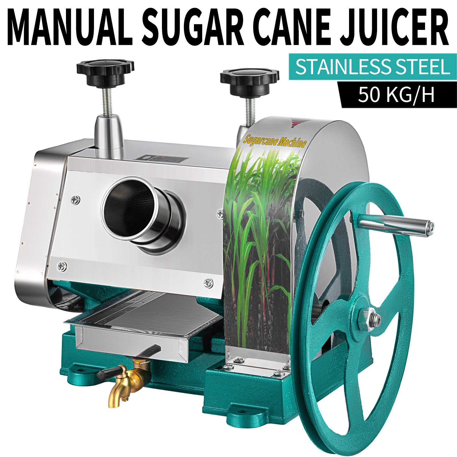 Commercial Sugar Cane Press Machine Juicer Juice Squeeze Extractor Mill 110lb/h gallery
