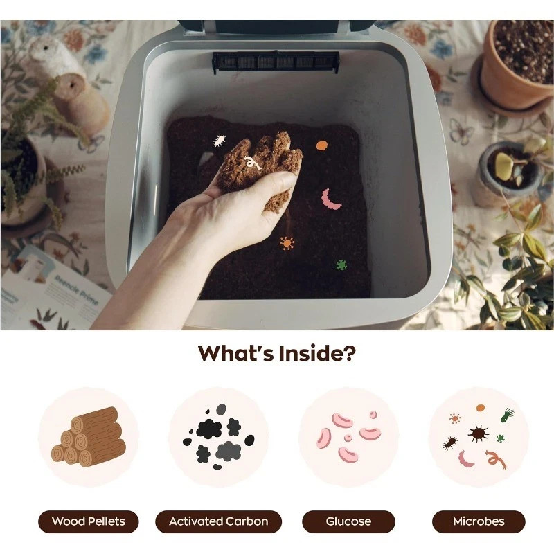Reencle Prime Electric Composter - 14L Kitchen Composter, Decomposes gallery