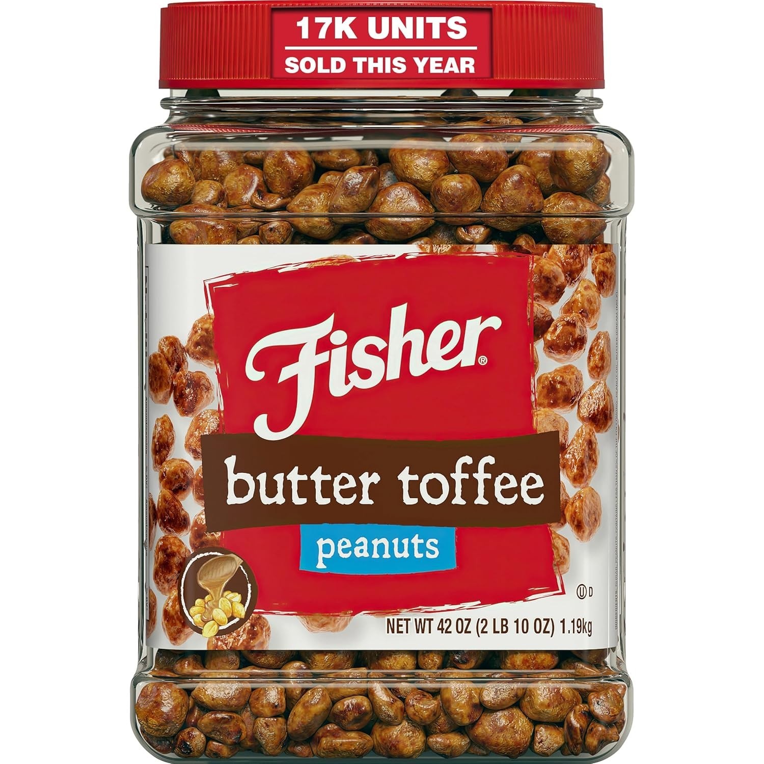 Snack Butter Toffee Peanuts, 42 Ounces Pack of 1, No Artificial Colors or Fla... gallery