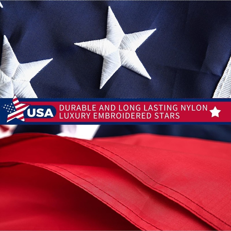 Durable American Flag - High Wind Resistance, Brass Grommets gallery