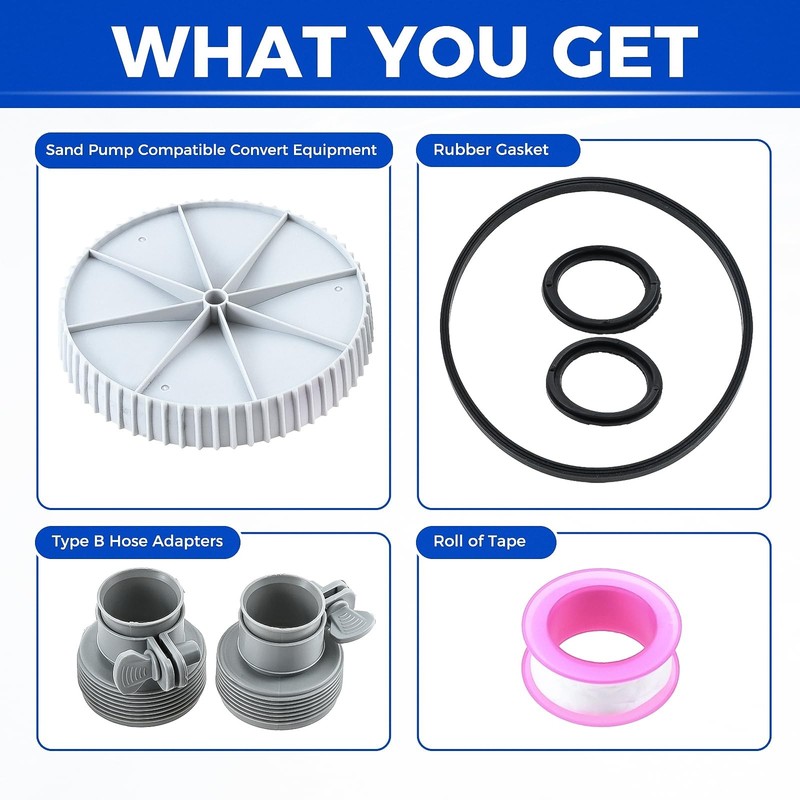 Conversion Kit Skimmer Pump Fits Summer Waves SFX1000 SFX1500 SFX600 Sand Pump gallery