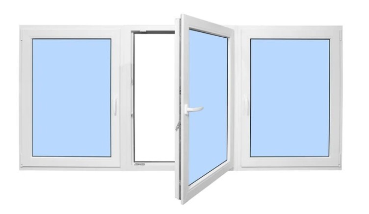 Elite Triple Window Tilt and Turn 72" x 24" in White gallery