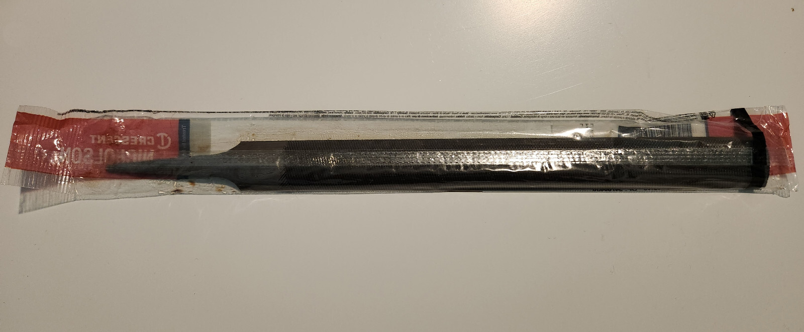 Crescent Nicholson 10" Half Round Double Cut Bastard File - 04995N (Metal, Wood) gallery