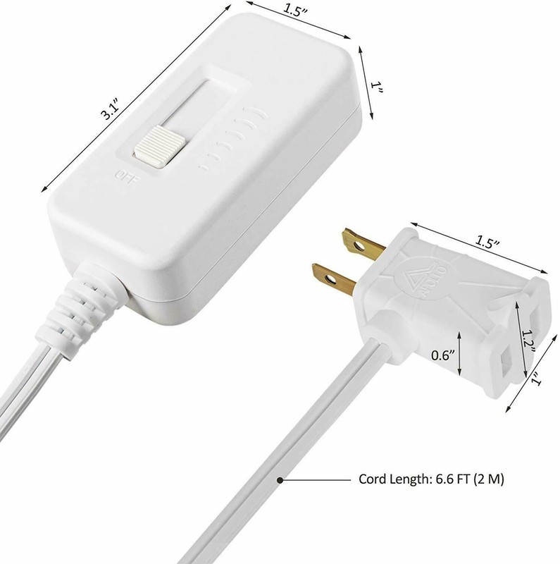 DEWENWILS Lamp Dimmer Switch for Dimmable LED/CFL Lights With Extension Cord gallery