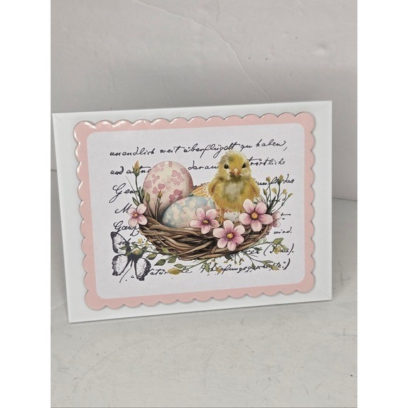 Pastel Pink Easter Chick Wall Or Tabletop Decor gallery