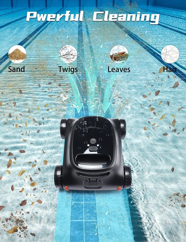 2026 Seauto Pool Robot Cleaner Cordless Automatic for Above Ground Pools gallery
