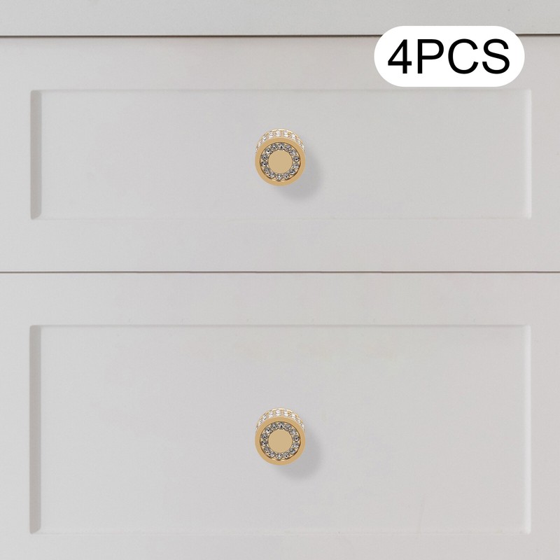 4 Pack Kitchen Knobs Cabinet Handles Brushed Brass Cabinet Pulls Gold Drawer gallery