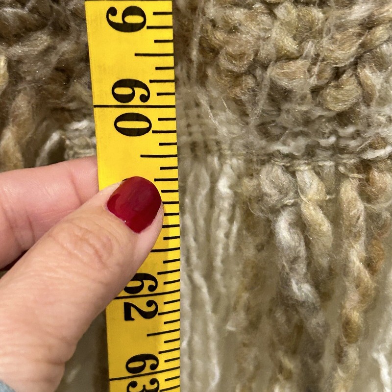Kennebunk Weavers Throw Double Weave Gray Tans 40" W x 60" L (72” w/fringe) USA. gallery