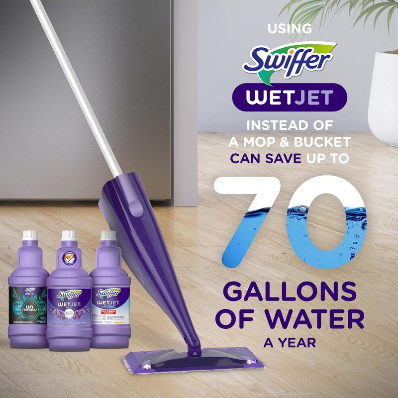Wetjet Multi-Purpose Floor Cleaner Solution with Febreze Refill, Hardwood Floor gallery