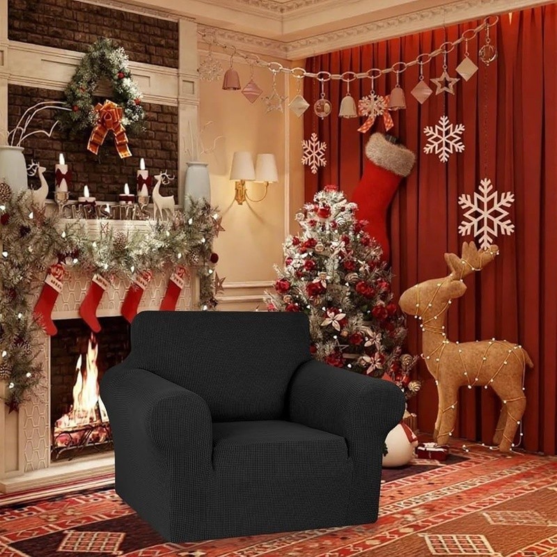 Elastic Sofa Slipcover High Quality Fabric Easy Installation Couch Cover Decor gallery