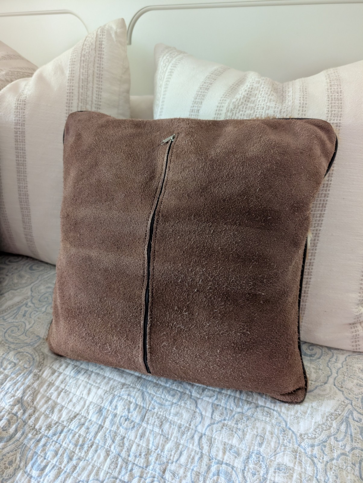 Authentic Animal Hide Skin Pillow Kudu Africa Safari gallery