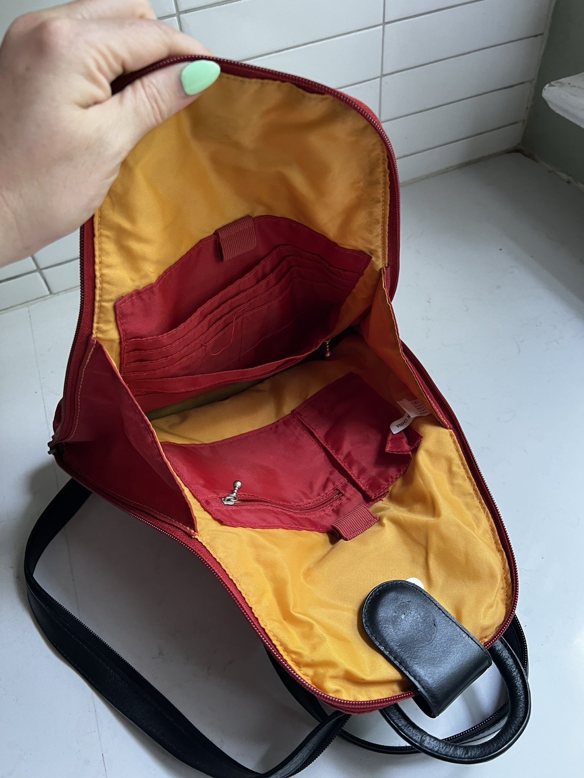 Baggallini Metro Convertible Backpack Nylon Rusty Red 3