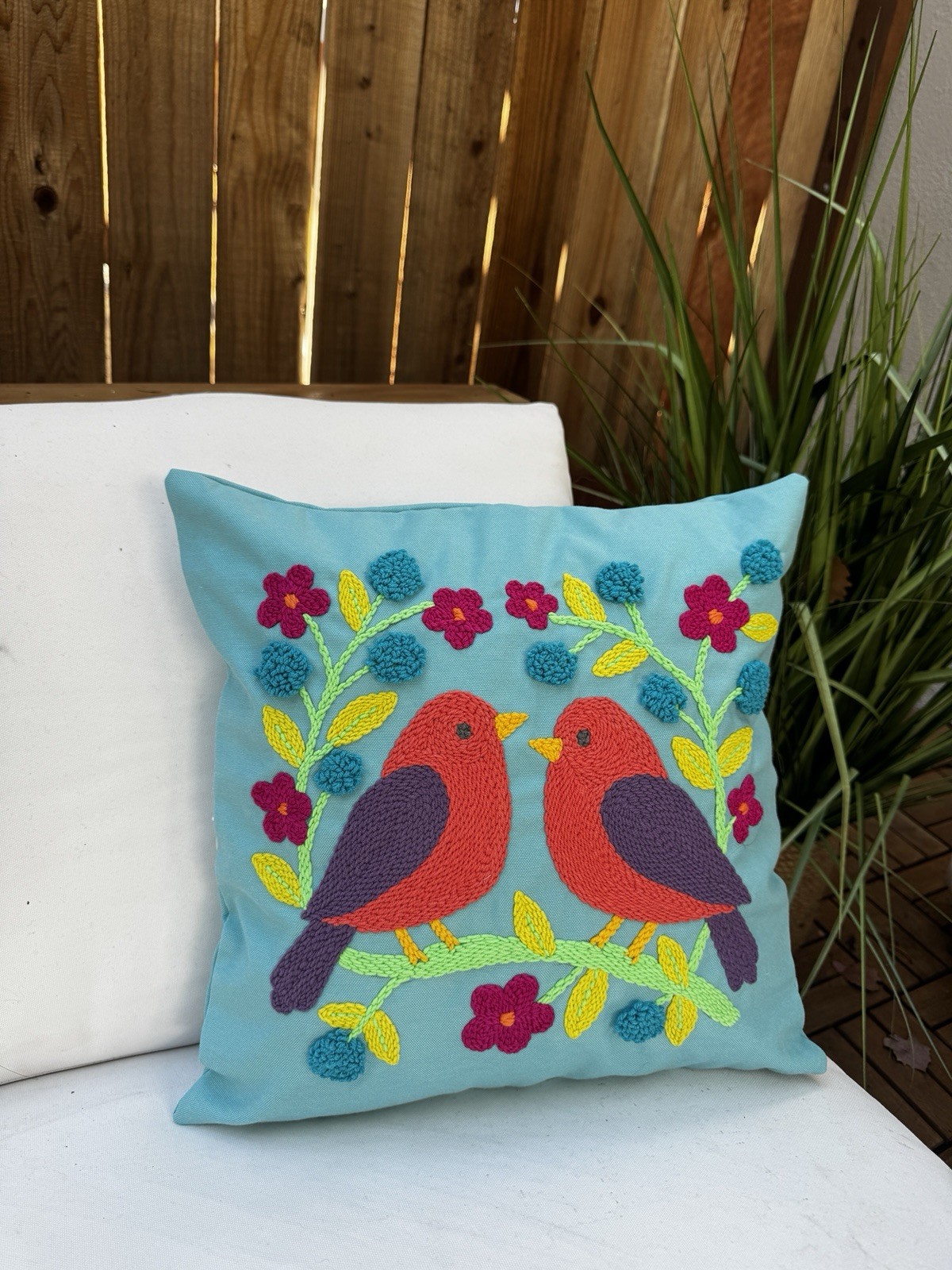 Handmade Punch Needle Pillow Cover: Pop Art Decorative Cushion Case gallery