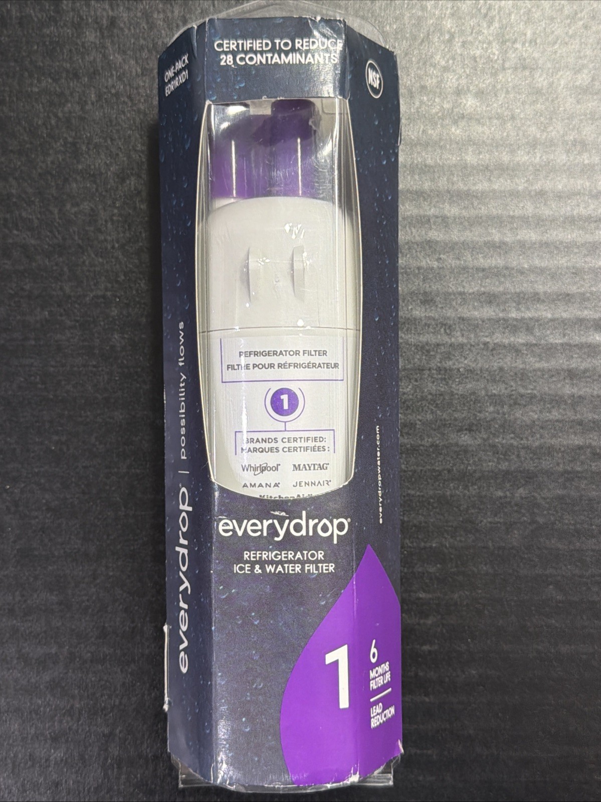 everydrop Water Filter 1 Compatible with EDR1RXD1 Genuine EveryDrop Ice & Water gallery
