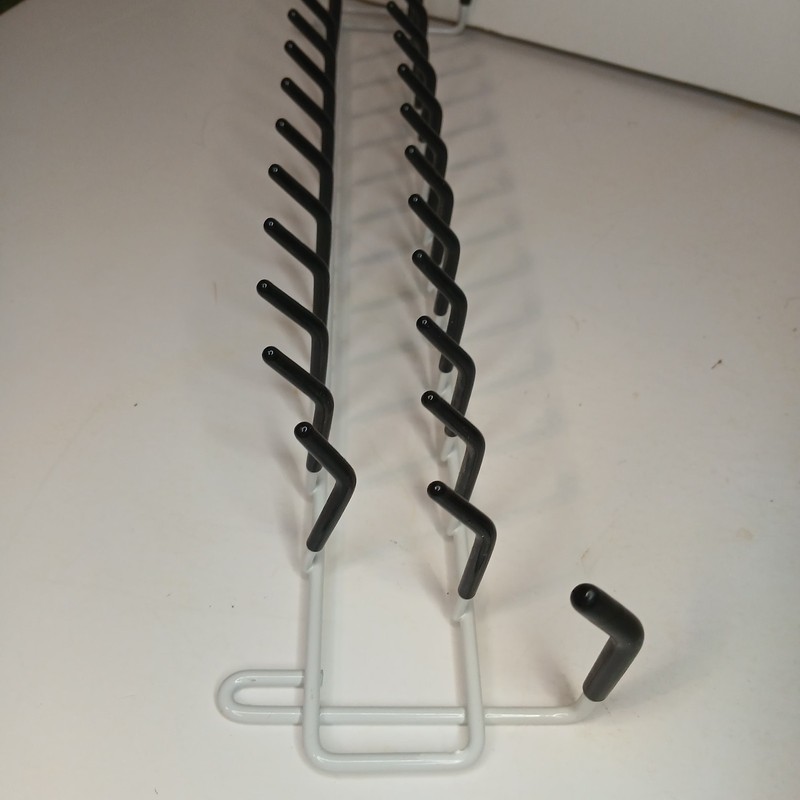27-Hook Tie Rack Metal and Plastic 14" gallery