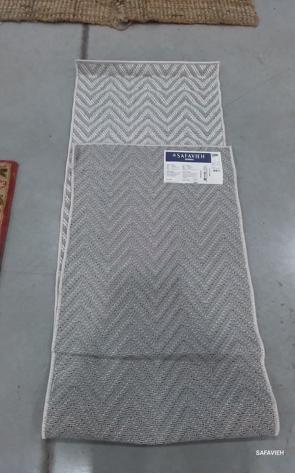 BLUE / CREME 2'-0" x 8'-0" Back Stain Rug, Reduced Price 1172775838 BMU812A-28 gallery