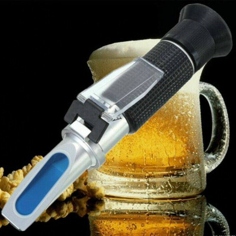 Portable Refractometer Meter ATC 0-32% Brix Beer Wort Specific Gravity Tester US gallery