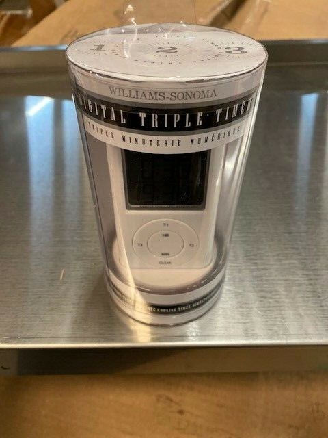 Williams-Sonoma Digital Triple Timer, Three Cooking Times, Kitchen, MSRP $19.95