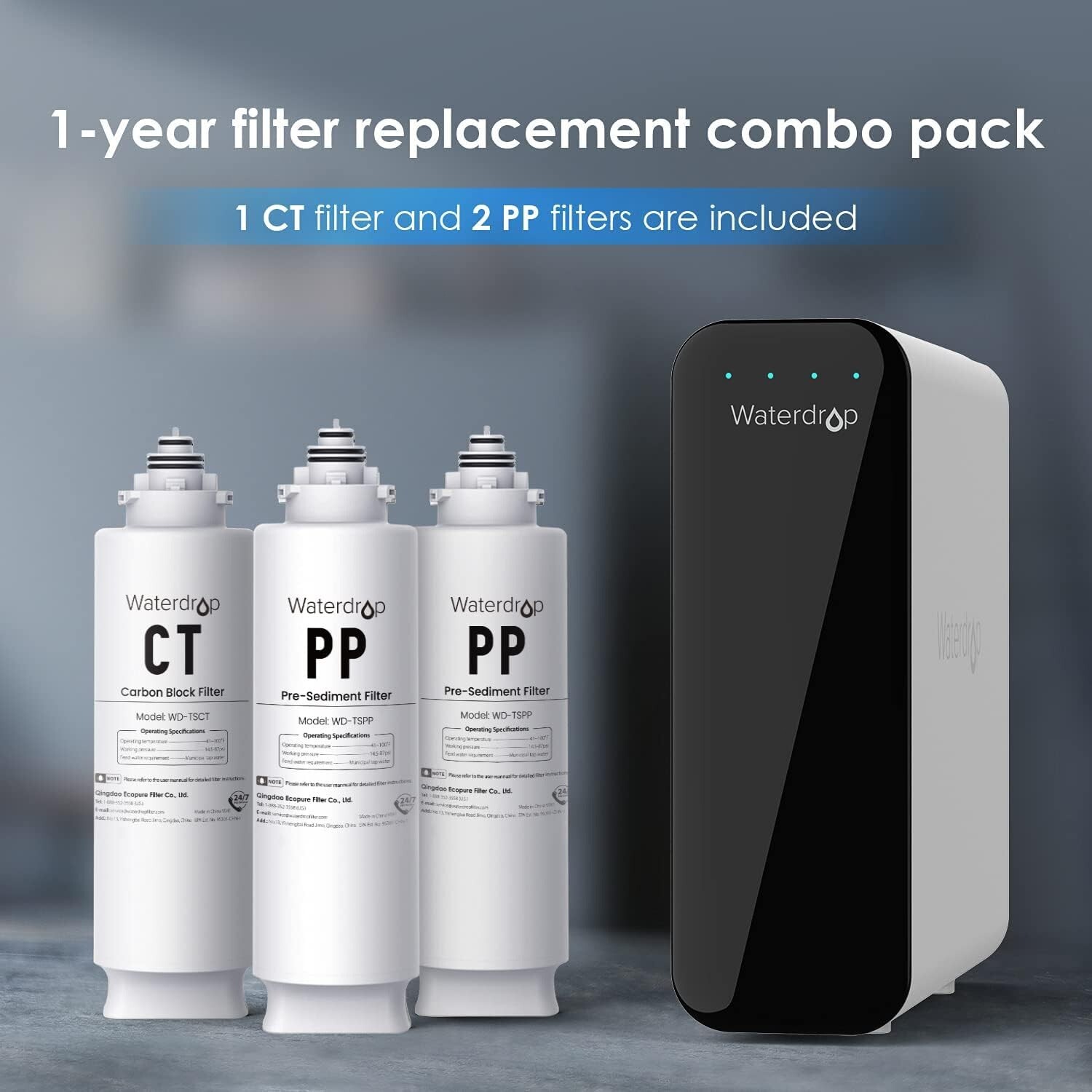 Waterdrop TSC Under Sink Water Filter System,USA Tech,Smart Filter Life Reminder gallery
