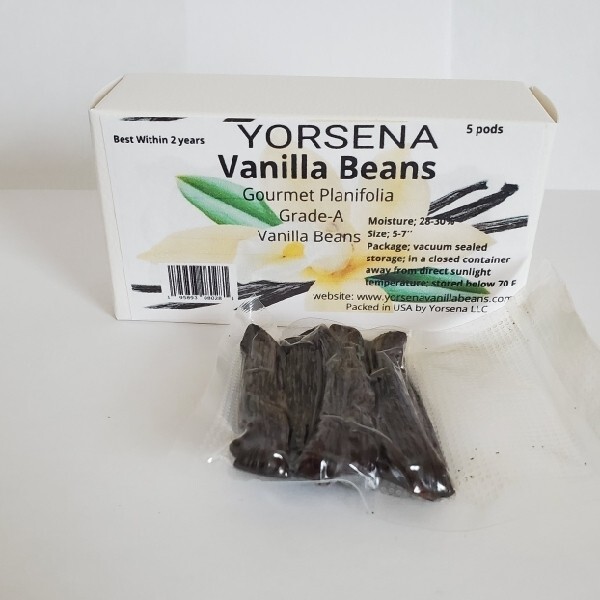 Madagascar Vanilla Beans Grade A , planifolia 5 pods gallery