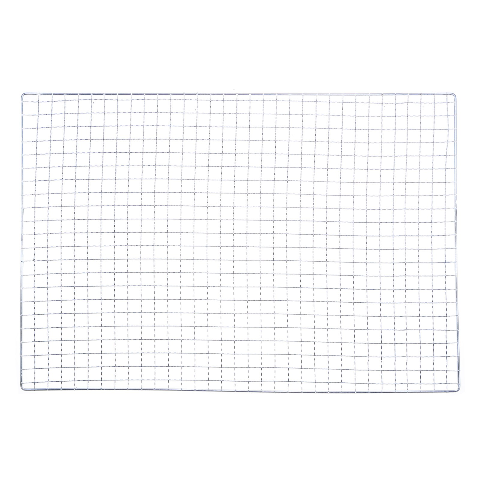 Square BBQ Grill Net 41x56cm Galvanized Iron Barbecue Mesh Mat gallery