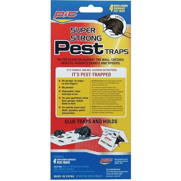 PIC GPT-4 Glue Pest Trap for Spiders & Snakes, 4 pk gallery