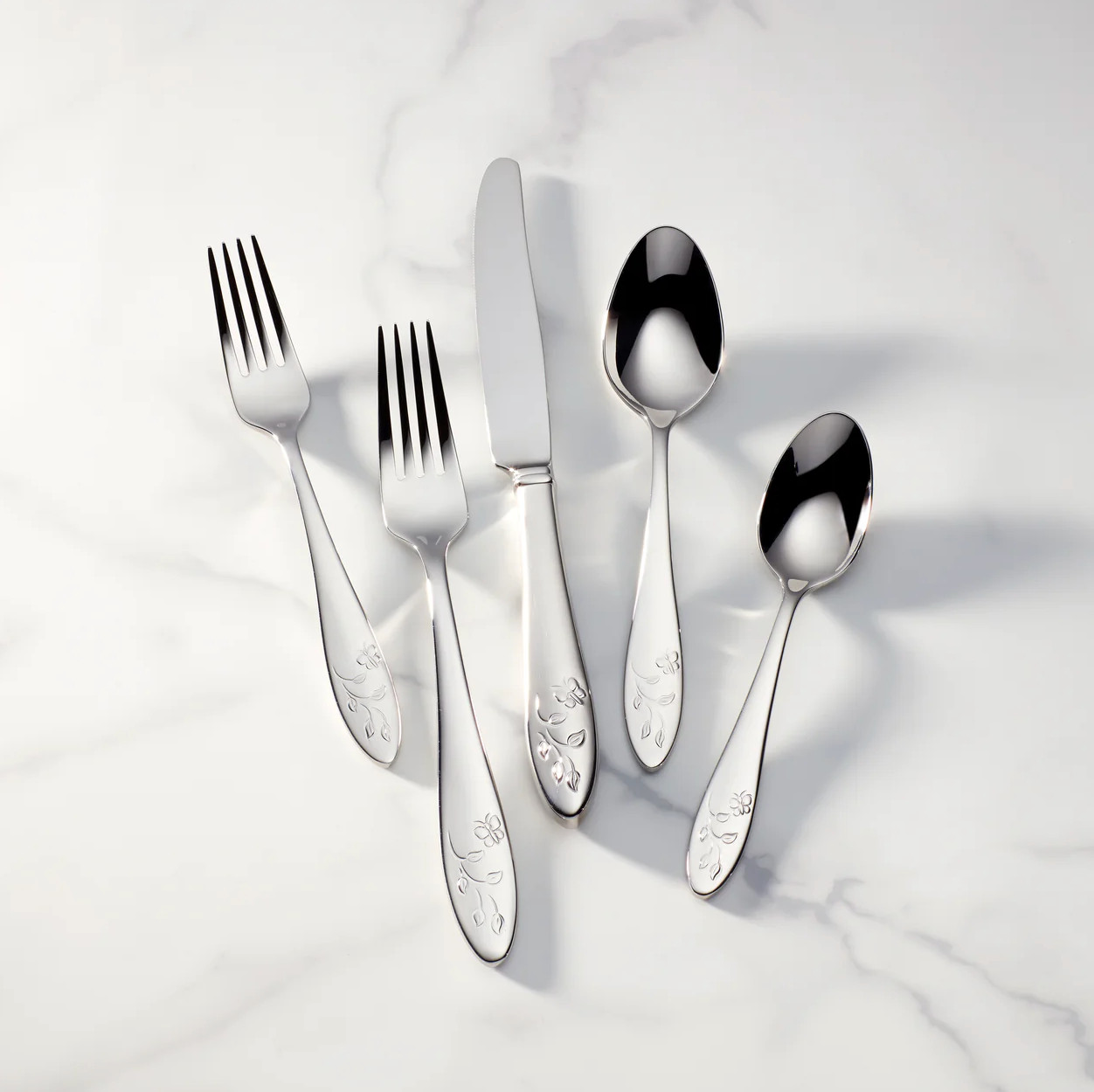 LENOX BUTTERFLY MEADOW 5-PC PLACE SETTING FLATWARE SET 18/10 STAINLESS STEEL NEW gallery