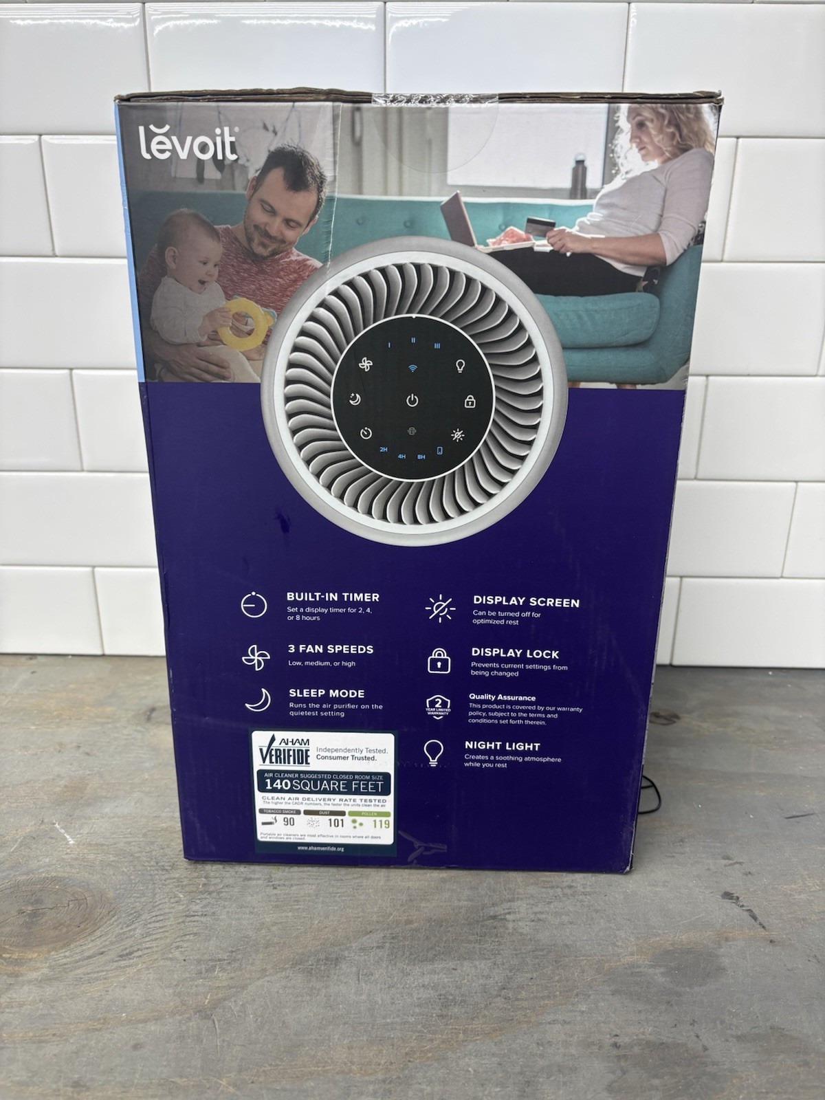 Levoit Core 200S-P Smart True HEPA Air Purifier Gray gallery