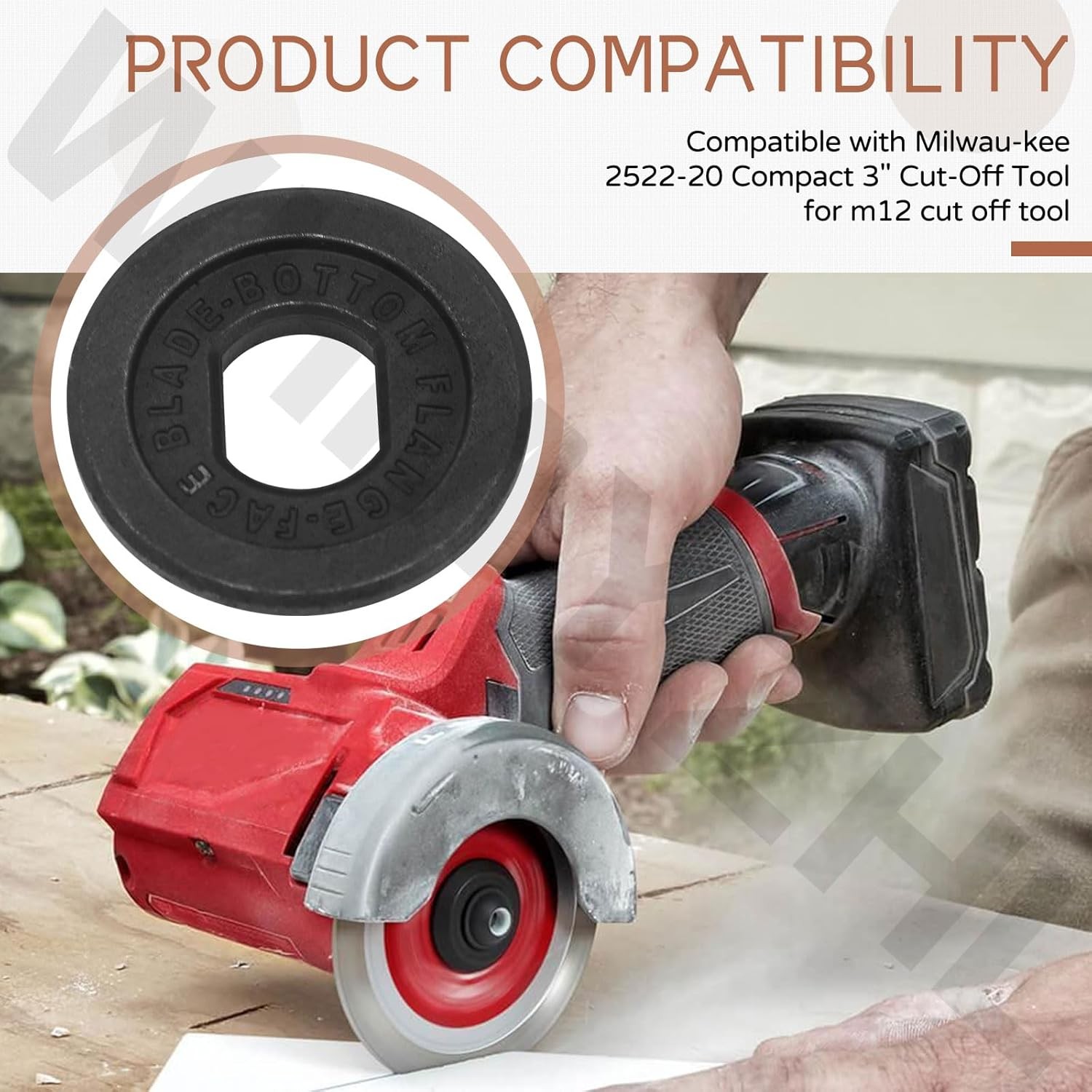 14-46-2075 FLANGE AND BLADE BOLT KIT FOR MILWAUKEE 2522-20 COMPACT 3" CUT-OFF W gallery
