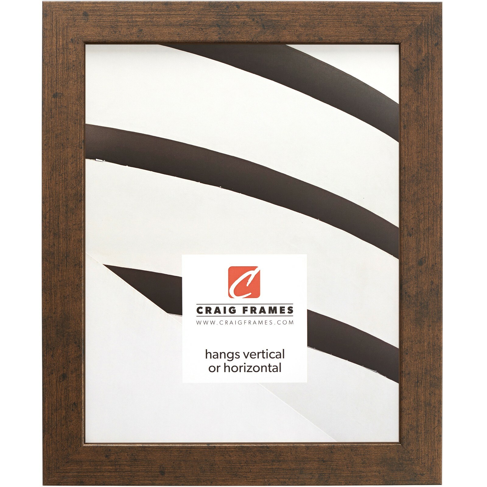 Craig Frames Essentials, 1 Inch Wide Modern Rustic Copper Picture Frame gallery