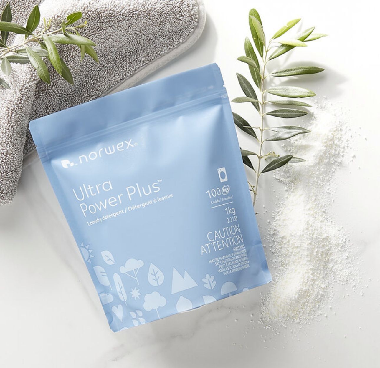 Norwex Ultra Power Plus Laundry Detergent, Pack of 5 - 2.2lb/ea Free Shipping gallery