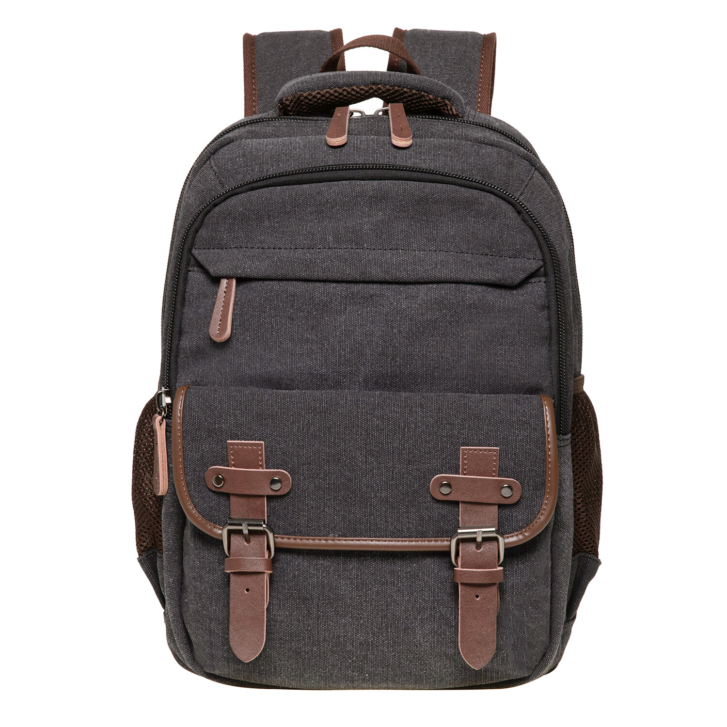 Vintage Canvas Backpack Large Capacity,Multi-Functional Durable Outdoor Rucksack
