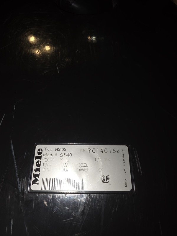 Miele S548 Bottom Plastic Canister Shell Genuine Aluminum Model gallery