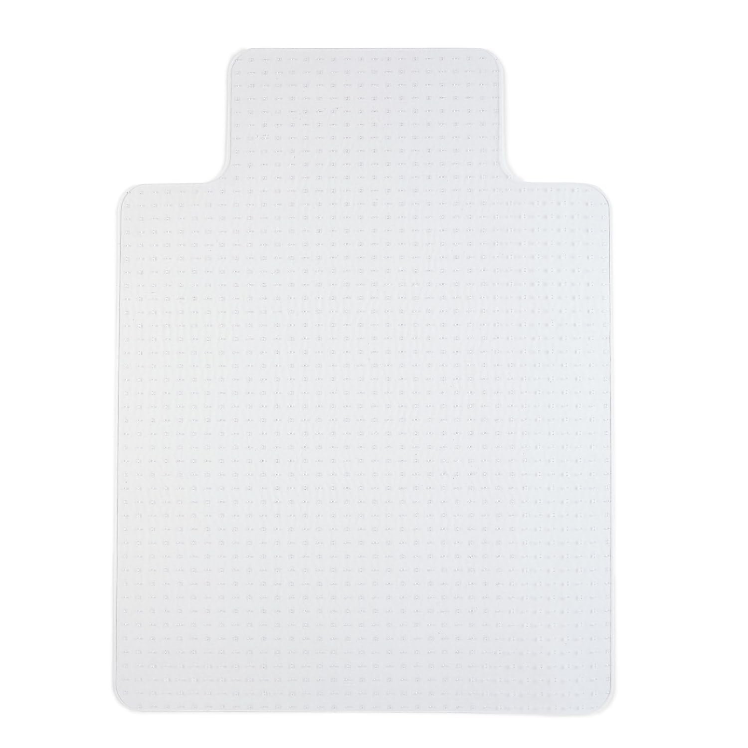 Clear Office Chair Mat Low Profile Lip Extended Flat Pile Carpet for Desk gallery