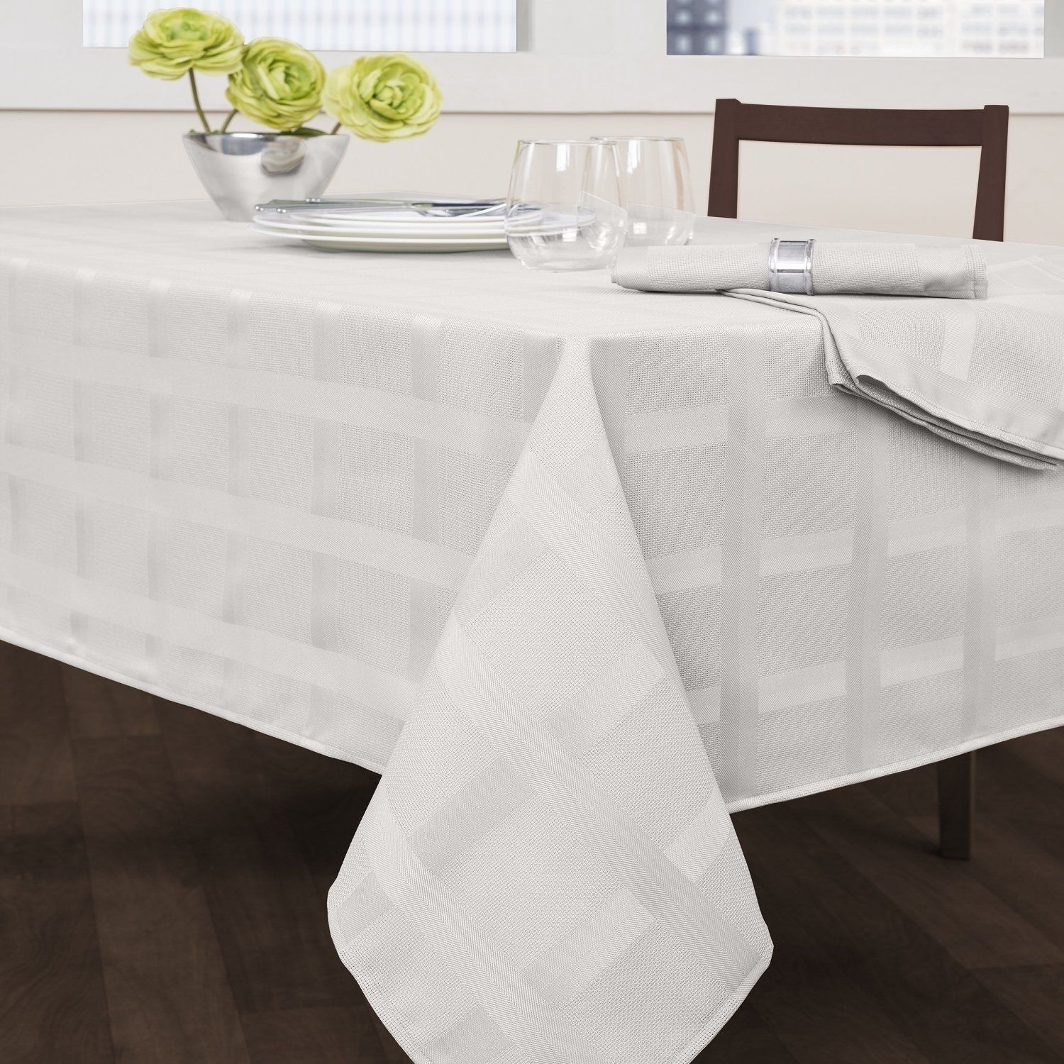 Maison Fabric Tablecloth Heavy Wrinkle resistant by Benson Mills Everyday Use gallery
