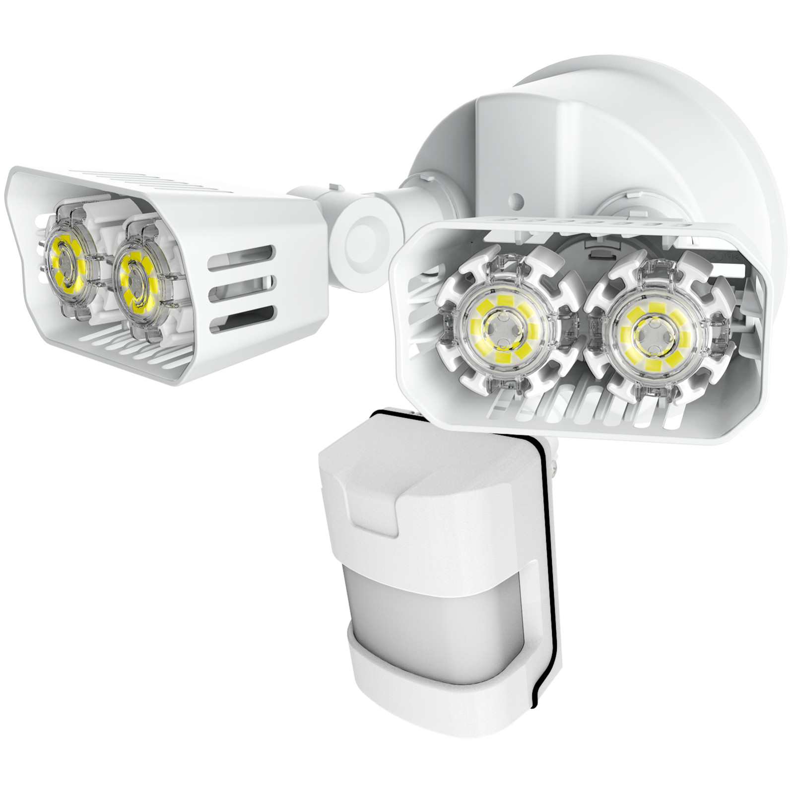 SANSI 18W Motion Sensor LED Security Light Floodlight 180° Dual-Head Area Safe gallery