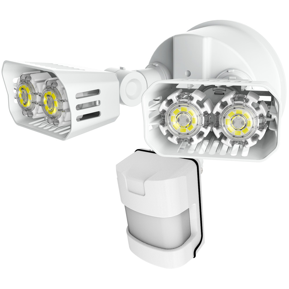SANSI 18W Motion Sensor LED Security Light Floodlight 180° Dual-Head Area Safe
