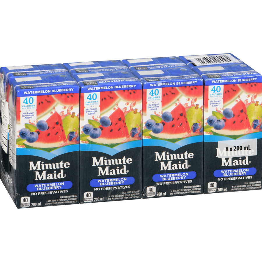 2-Pack Minute Maid No Sugar Watermelon Blueberry Juice Beverage, 8 Pack gallery