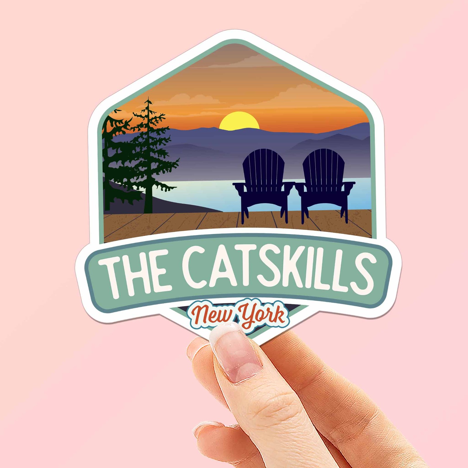Catskill Mountains New York Sticker gallery