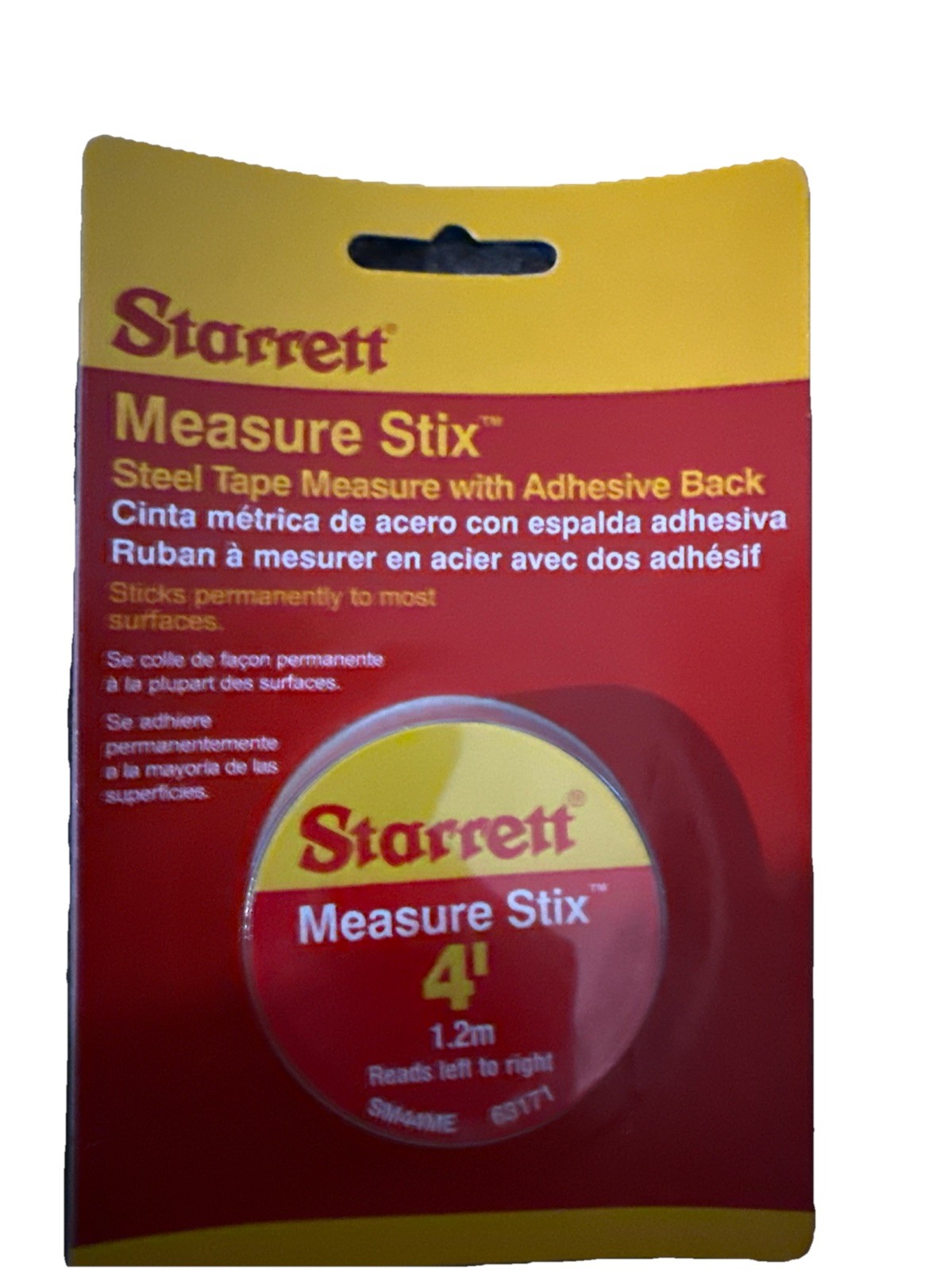 Starrett Tape Measure Stix with Adhesive Backing - Mount to Work Bench, Saw Tabl gallery