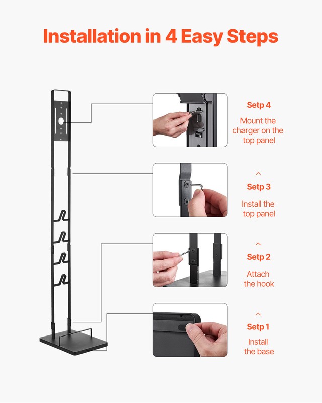 VEVOR Vacuum Stand for Dyson Multi-Models Stable Storage Bracket Holder with 4 gallery