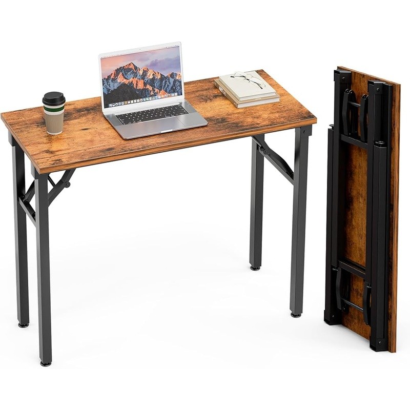Compact Folding Desk Small Computer Table Easy Setup Home Office Study New gallery