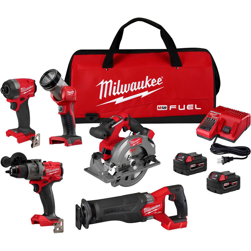 Milwaukee M18 Fuel 5 Tool Combo Kit ! gallery