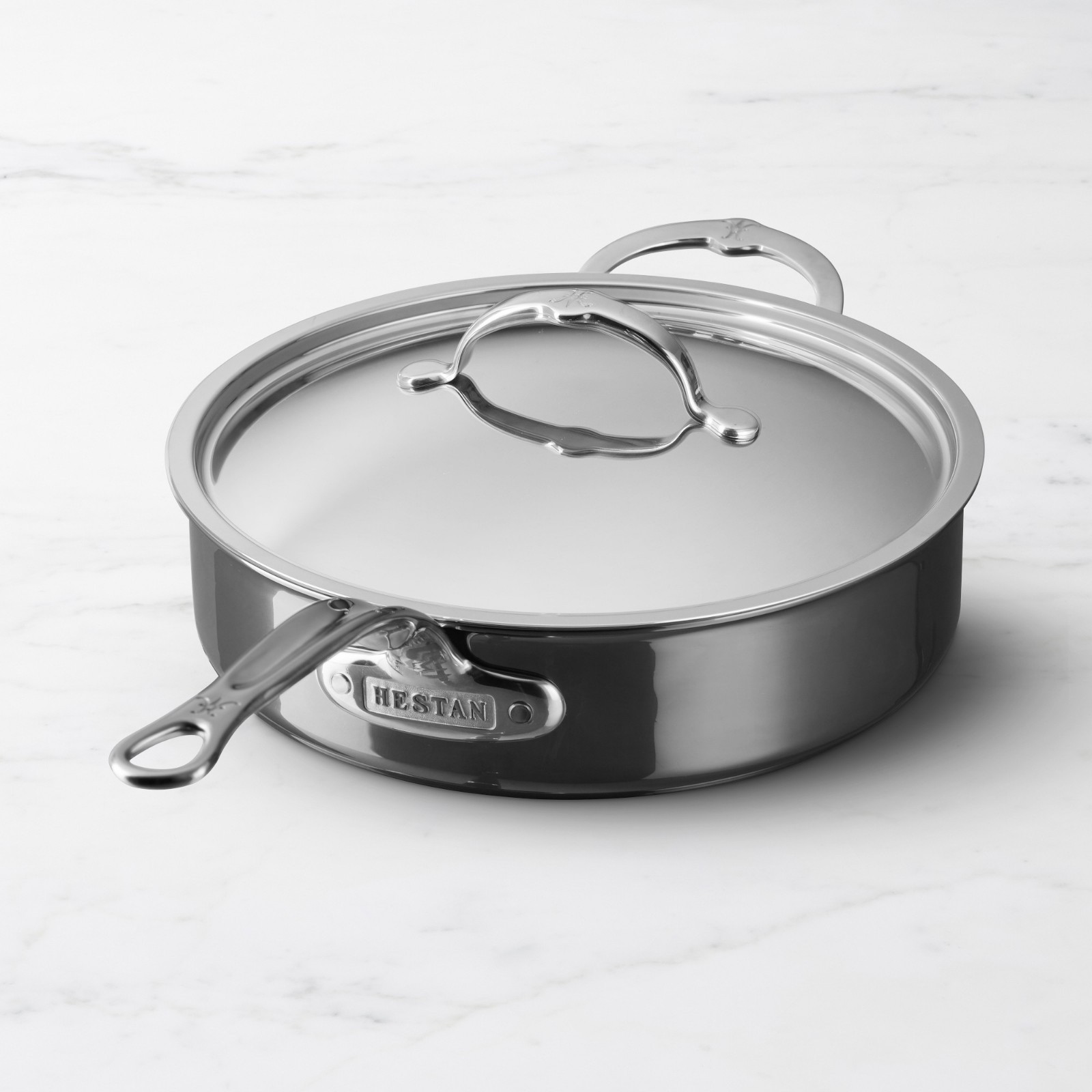 Hestan NanoBond Titanium Stainless Steel Sauté Pan With Lid 3 1/2-Qt gallery