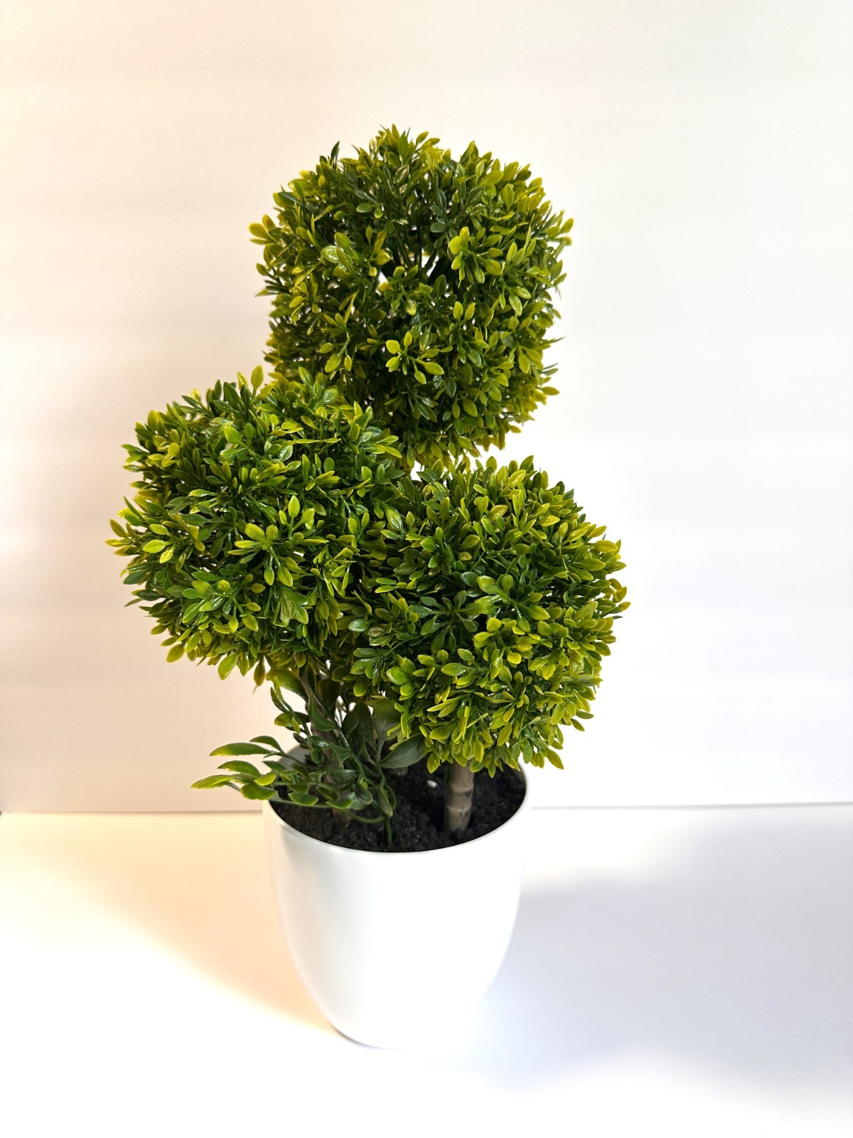Artificial Boxwood Topiary Tree Faux Green Plant In Potted for Indoor Home Decor gallery