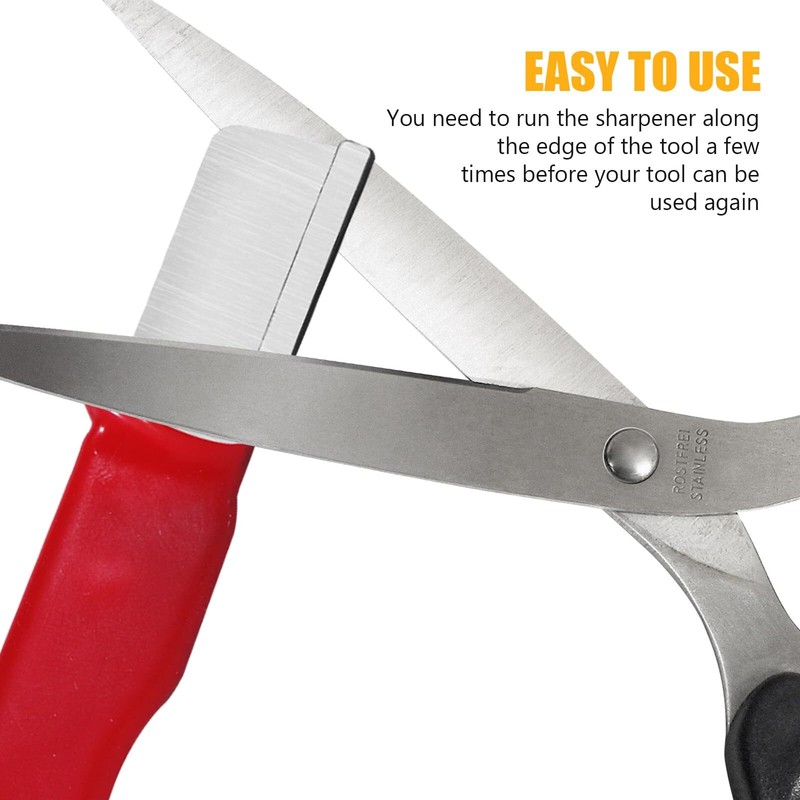 Black/red Garden Tool Sharpener QuickGardening Scissors Sharpener for Lawn Mower gallery